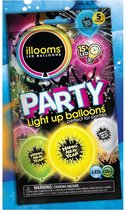 Illooms Happy New Year Ballonnen met LED Licht 5 stuks