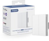 AQARA Smart Wall Switch H1 (geen nuldraad, dubbele drukker), Zigbee 3.0 - Homekit