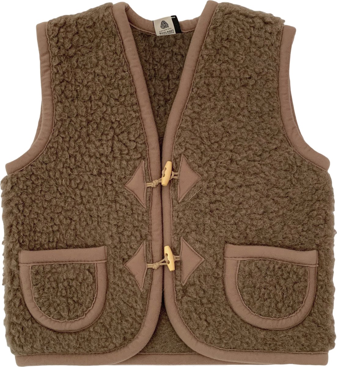 Alwero bodywarmer Alpen Junior Bark -98 Bruin