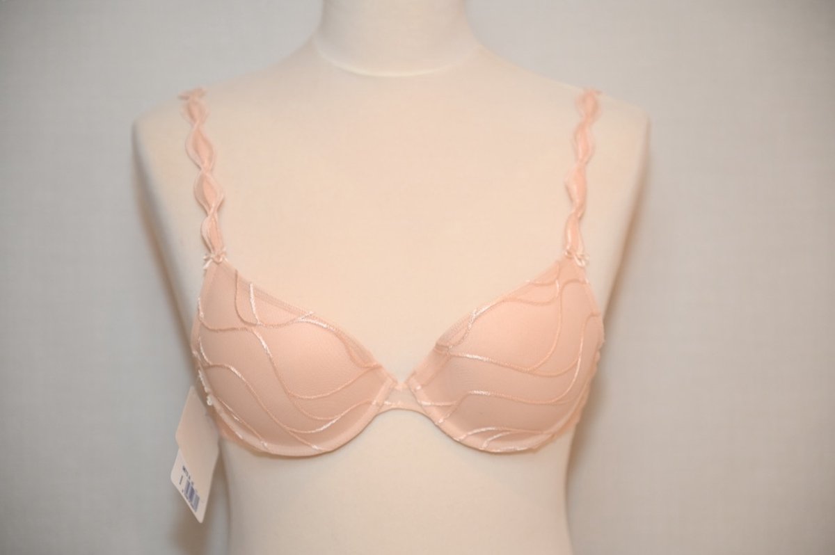Selmark Lingerie Amanay BH - push up - A-E cup - zalm roze - maat A 70