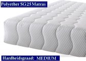 Korter model -  1-Persoons matras - Polyether SG25 - 20 cm - Gemiddeld ligcomfort - 90x190/20