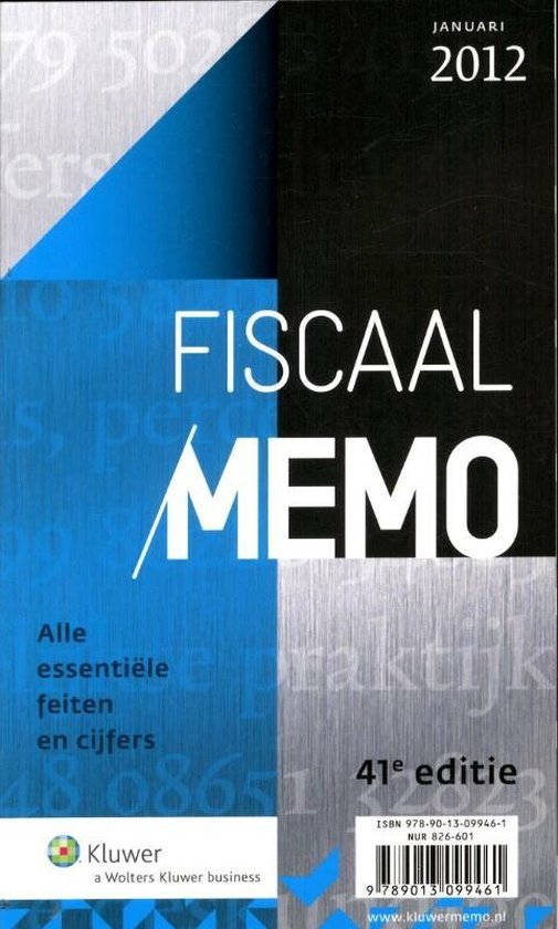 Fiscaal memo / Januari 2012 - cover