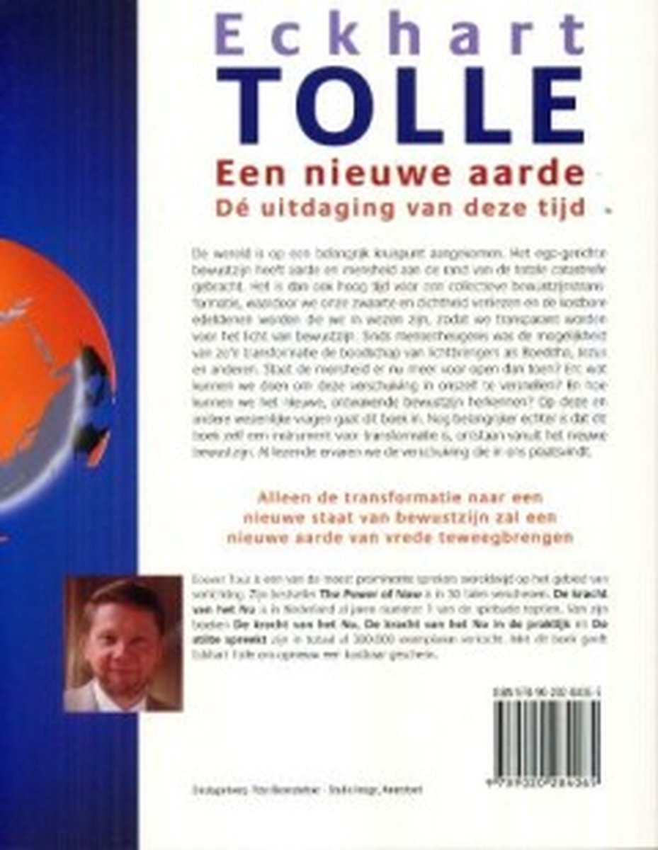 Een nieuwe aarde - back cover