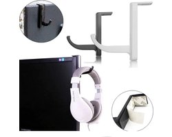 Hoofdtelefoon Haak Wit - Monitor Hoofdtelefoon Haak - Headset Microfoon - Stand Display Plank Beugel