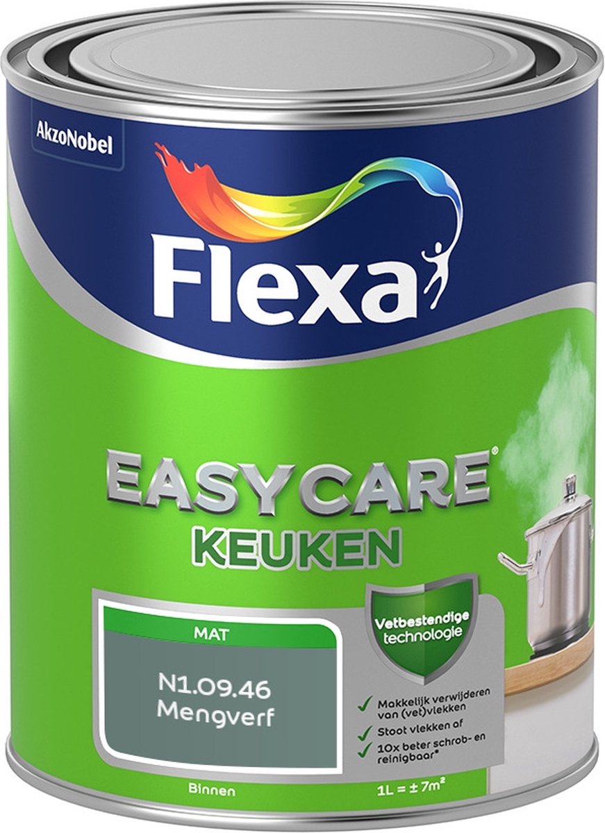 Flexa Easycare Muurverf - Keuken - Mat - Mengkleur - N1.09.46 - 1 liter