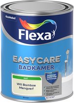 Flexa Easycare Muurverf - Badkamer - Mat - Mengkleur - Wit Bamboe - 1 liter