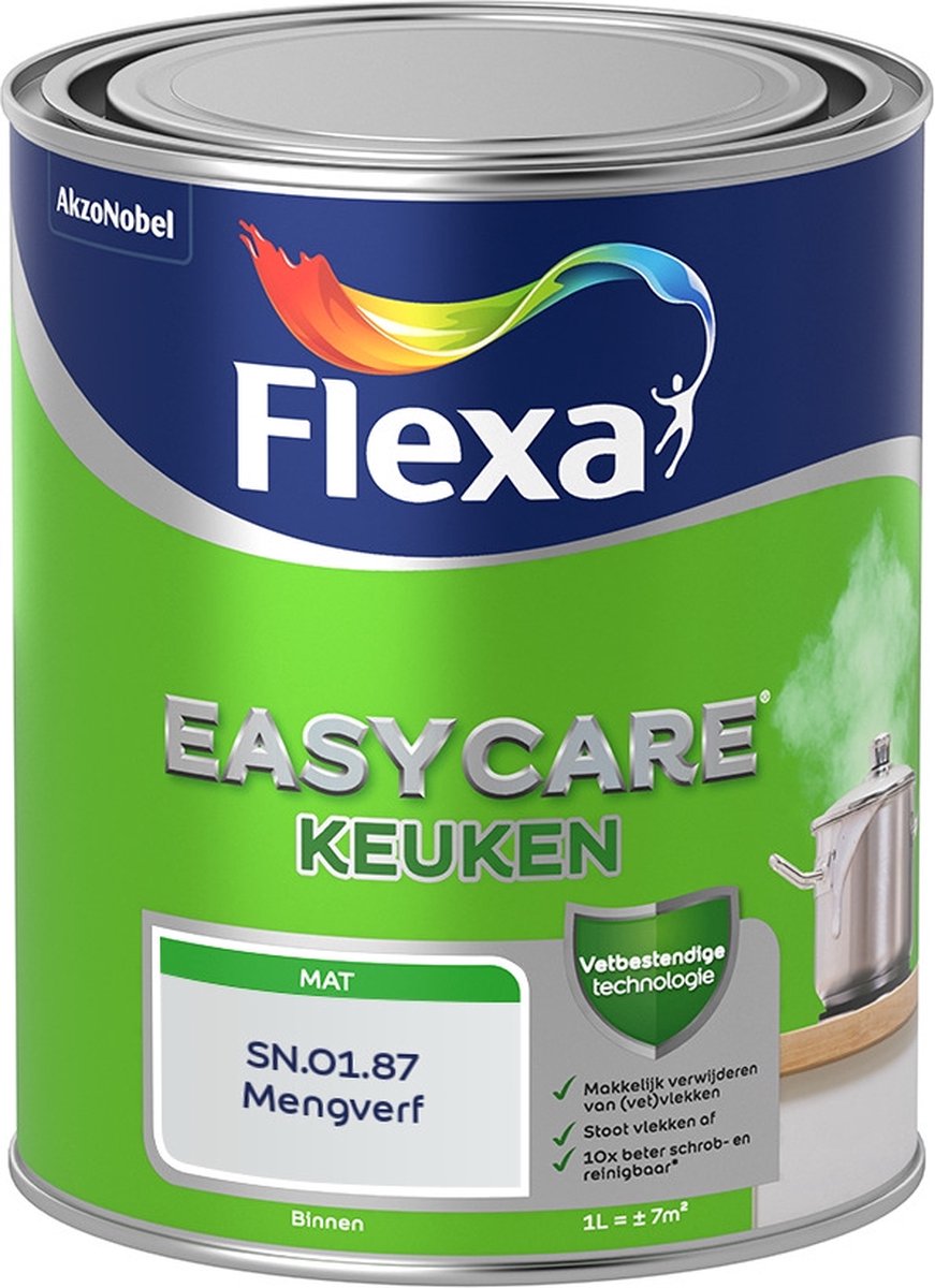 Flexa Easycare Muurverf - Keuken - Mat - Mengkleur - SN.01.87 - 1 liter