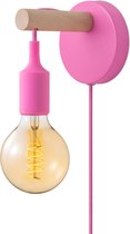 Home sweet home pendel wandlamp Fiber – roze
