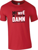 T-shirt | Valentine's Day | | Looking At My Wife - Heren, XL