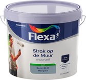 Flexa Strak op de Muur Muurverf - Mat - Mengkleur - Denim Drift Kleur van het Jaar 2017 - 10 liter