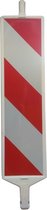Markeringspaal Rood - Wit | Dubbelzijdig bedrukt | Directional board - Route bord | 123 cm hoog | Reflecterend | Verkeer - Veiligheid | De Veiligheids-winkel