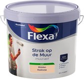 Flexa Strak op de Muur Muurverf - Mat - Mengkleur - Midden Kastanje - 10 liter