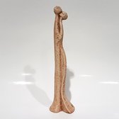 Geert Kunen / Skulptuur / beeld / Koppel - bruin / beige / creme - 10 x 11 x 47 cm hoog.