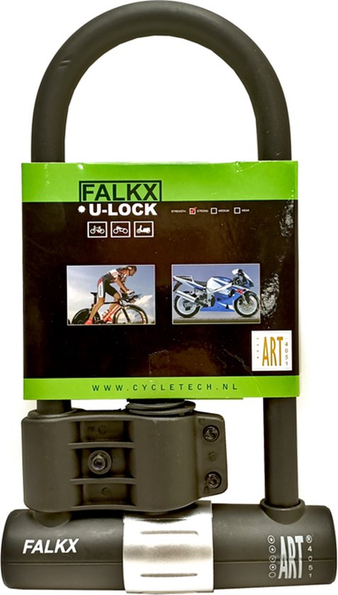 Falkx ART4 beugelslot - Zwart - Extra Groot Slot - 180x320mm - Incl.  Gratis... | bol.com
