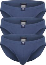 Ceceba heren slips buikmodel (3-pack) - blauw - Maat: L