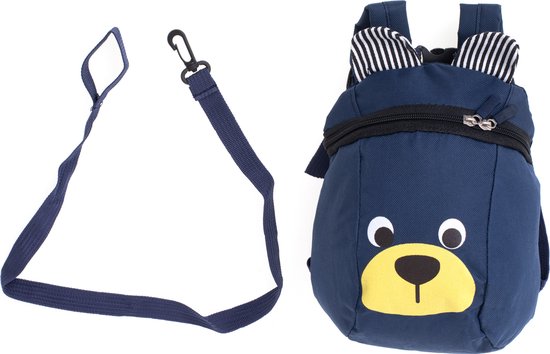Kinderkamer rugzak-Kinder rugzak- schooltas teddybeer marine blauw van Merkloos — afbeelding 5