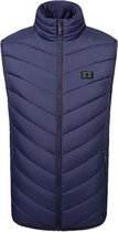 Hoster® Verwamde Bodywarmer Blauw - Unisex - Verwarmde Jas - Maat XL - USB Oplaadbaar - Verwarmde Bodywarmer - Fleece Vest