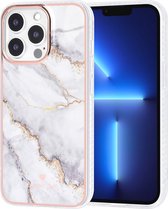 UNIQ Classic Case iPhone 13 Pro TPU Backcover hoesje - Marble White