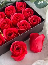 Rozen- Zeep - Geschenkdoos - Liefdes Cadeautje - Geschenkset - Romantisch cadeau - Valentijnsdag - Moederdag - Vaderdag