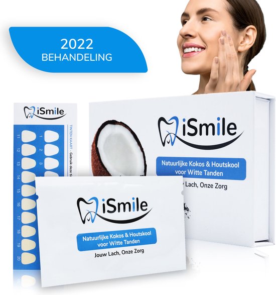 iSmile Whitening Strips - Tandenbleken - Zonder Peroxide - Charcoal Teeth  Whitening -... | bol.com