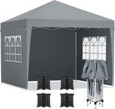 Opvouwbare Tent - Partytent - campingtent - 3*3m -grijs