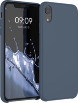 kwmobile telefoonhoesje voor Apple iPhone XR - Hoesje met siliconen coating - Smartphone case in leisteen