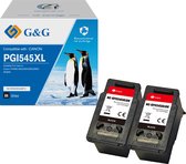 G&G 545XL Inktcartridge Alternatief voor Canon PG-545XL Multipack Hoge Capaciteit - 2-pack Zwart
