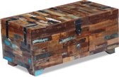 Decoways - Salontafel kistvormig 80x40x35 cm massief gerecycled hout