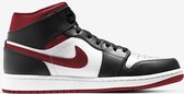 NIKE AIR JORDAN 1 RETRO MID GS WHITE GYM RED BLACK - MAAT 52.5