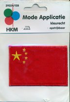Chinese vlag applicatie strijkbaar