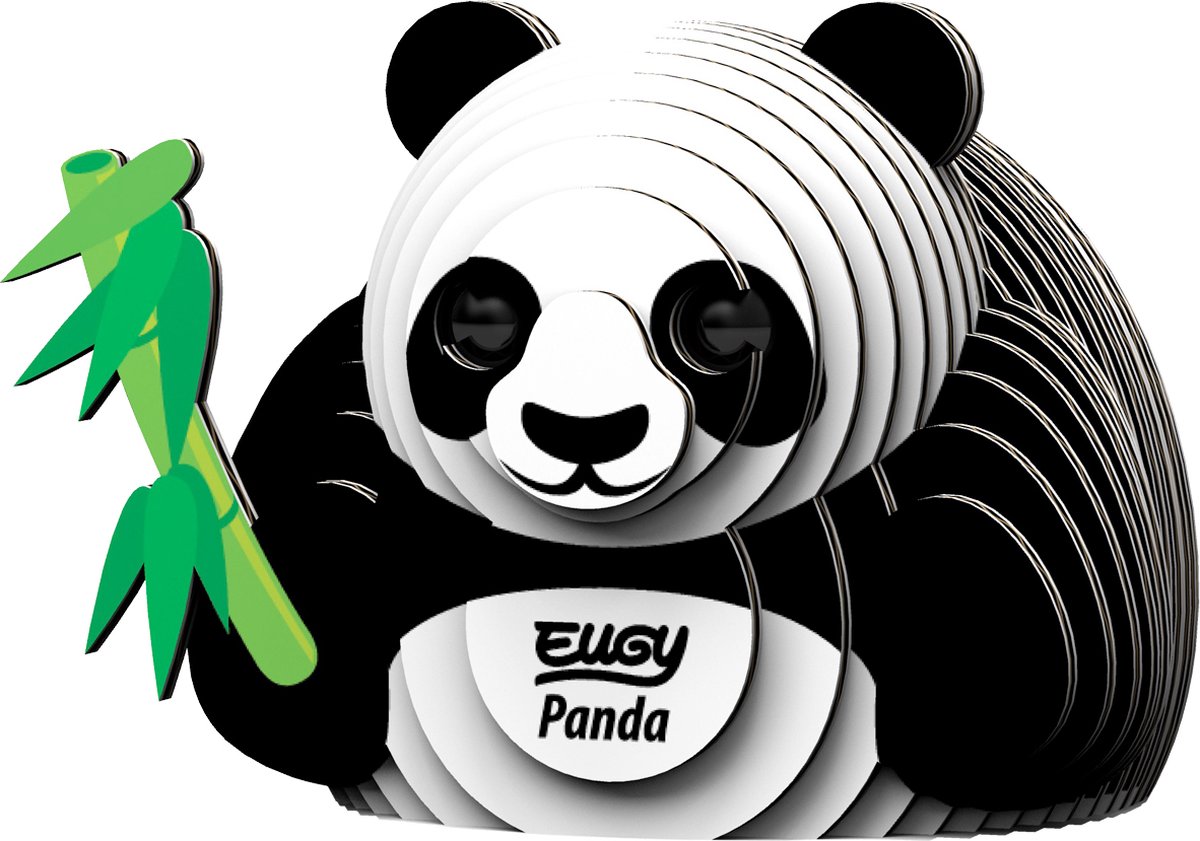 EUGY 3D Puzzel - Panda - Wilde Dieren - Duurzaam - Verzamel Ze Allemaal - 6 Jaar — afbeelding 10