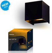 TIGIOO Wandlamp voor Binnen en Buiten - Buitenlamp - LED Buitenverlichting  - Zwart