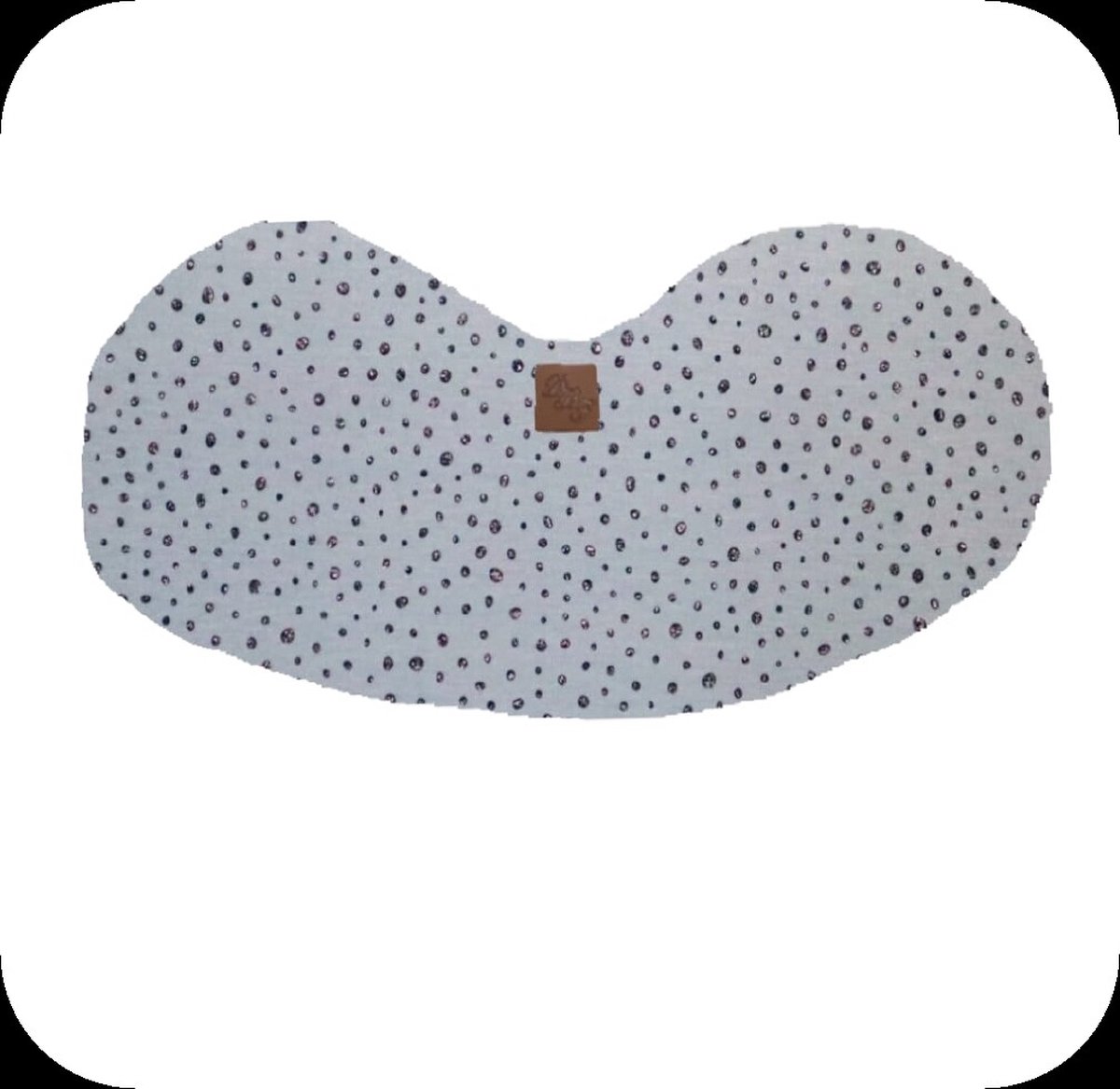 Goedkoopste Schouder spuugdoek dot glitter grijs