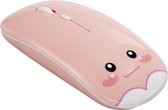 Magic Mouse Draadloze Muis - Bluetooth Muis - Oplaadbare Computermuis - Draadloos met Stille Klik - Roze