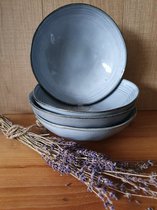 Lavandoux Ceramics origional Diep bord ø 20 cm, set van 4