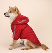 SwagDog™ | Pupreme Honden (Regen)jas – Reflecterend, Wind- & Waterdicht – Rood – Double Extra Large (Borst: 52 cm | Rug: 43 cm)