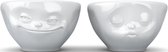 Tassen - eierdopjes Kussen en Dromend - set van 2 - porselein - Nr 1