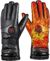 Happygetfit - Elektrische verwarmde handschoenen 7,4 V oplaadbare winterhandschoenen, waterdicht en winddicht, warm, ideaal voor werkzaamheden buitenshuis, skiën, motorrijden, jagen