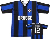 Voetbalshirt - Blauw/Zwart - De kleuren van Club Brugge - Volwassenen - Extra Extra Large