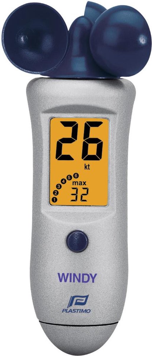 Plastimo Windy Handwindmeter Zilver