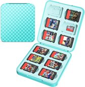 BOTC 12 Slots Game card case voor Nintendo switch - spel hoesje - opbergen spelletjes - Blauw