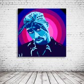 Pop Art Tupac Shakur Poster in lijst - 90 x 90 cm en 2 cm dik - Fotopapier Mat 180 gr Framed - Popart Wanddecoratie inclusief lijst