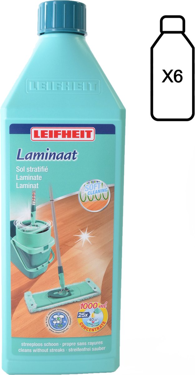 Leifheit - Laminaatreiniger Multipack - 6 stuks | bol.com