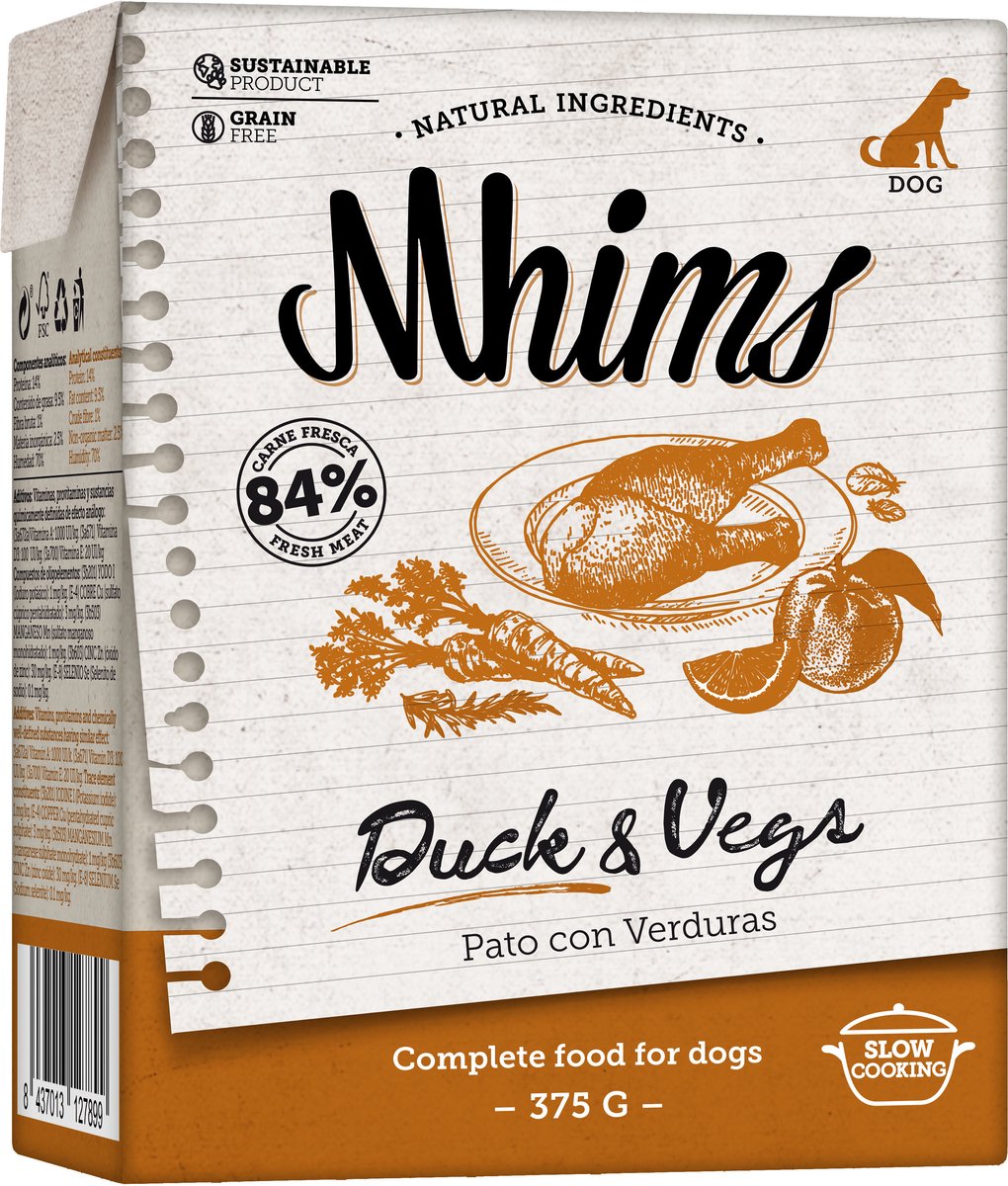 Mhims Dog Duck & Vegs 375 g