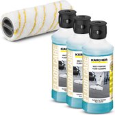 Kärcher Floor Cleaner' accessoires Universel - 2 rouleaux microfibres JAUNE - 3x nettoyeur de sols RM 536
