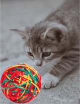 Kattenspeelgoed Wollen bal met rammel
