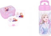 Frozen brooddoos + 2 koekjes doosjes + drinkfles - 400 ml / 4 delige set