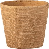 J-Line Bloempot Bistro Cement Naturel Large Set van 2 stuks