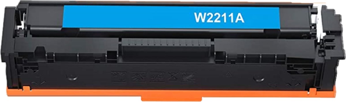 Compatible Toner cartridge voor HP 207A (W2211A) Cyaan | Geschikt voor HP Color LaserJet Pro M255DW, M255NW, MFP M282NW, MFP M283FDN, MFP M283FDW, MFP M283CDW