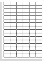 A4 Laserprinter etiketten - 32 x 16 mm rechthoek - mat wit - 100 vel per doos